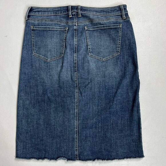 NYDJ Not Your Daughters | Patchwork Denim Skirt Size 6 - Picture 5 of 7